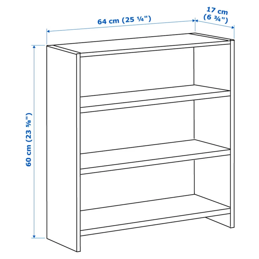 Полка для письменного стола детского - IKEA PÅHL/PAHL/ПОЛЬ ИКЕА, 64x60 см, белый (изображение №4)
