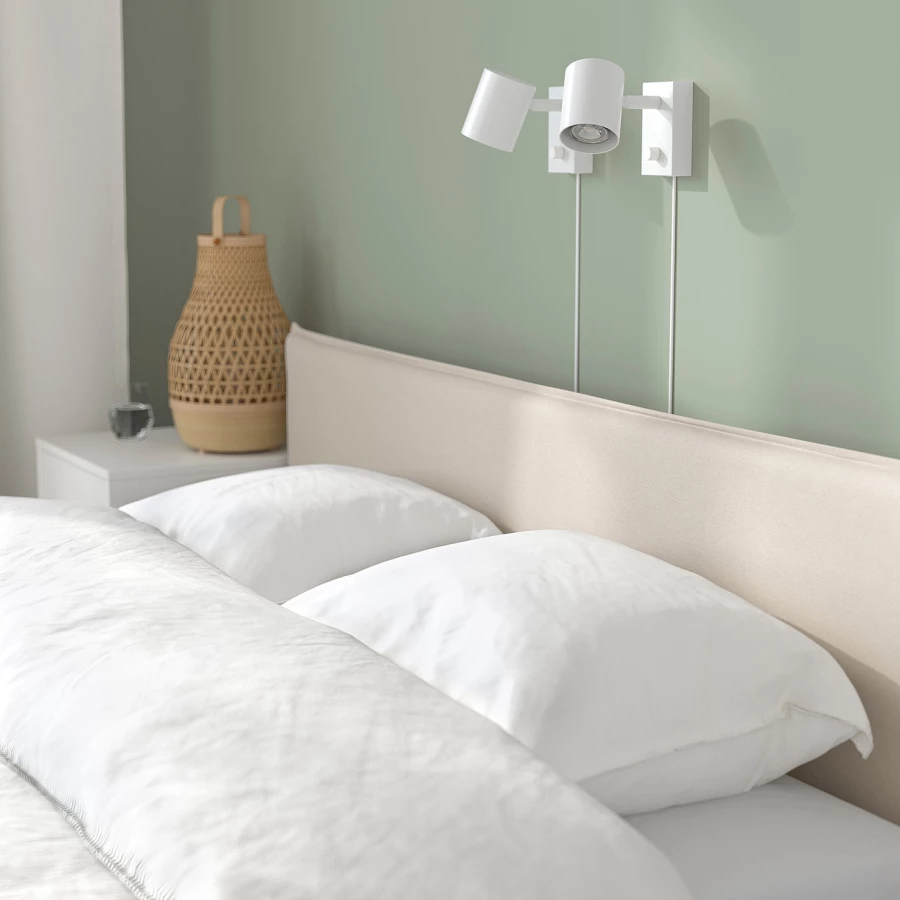 Двуспальная кровать - IKEA KLEPPSTAD, 160х200 см, белый КЛЕППСТАД ИКЕА (изображение №3)