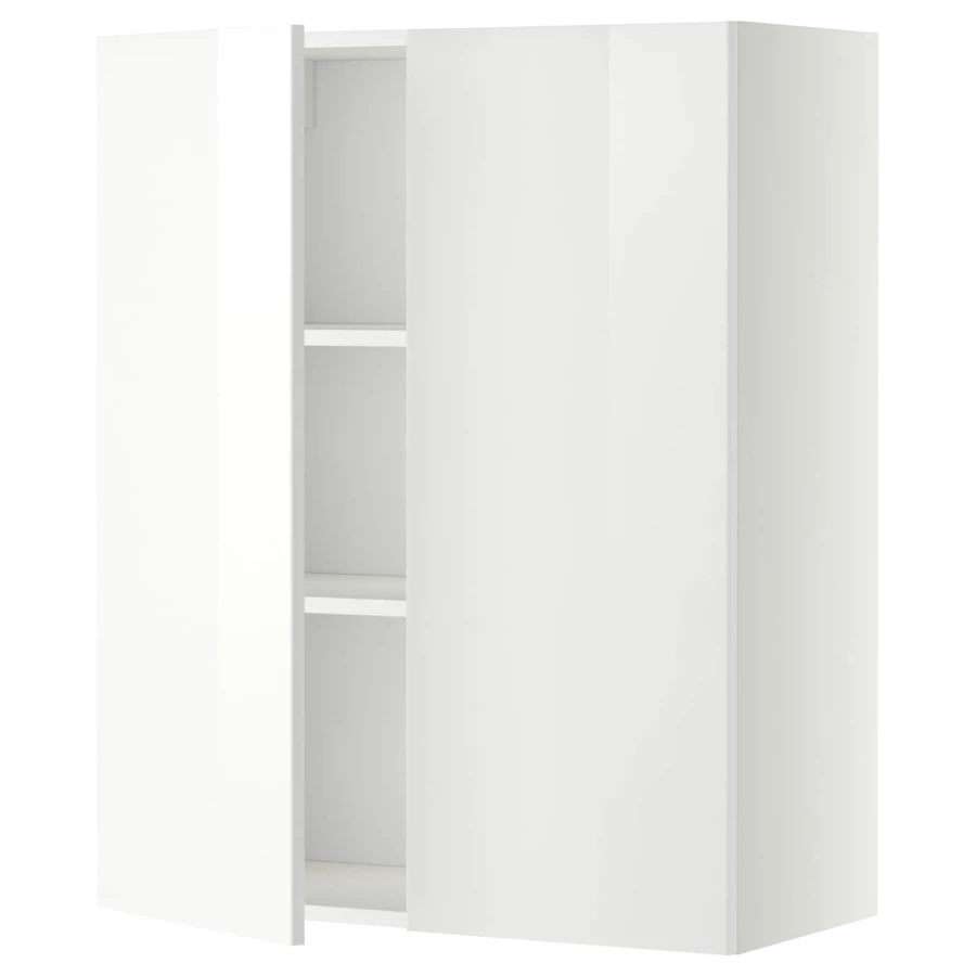 Навесной шкаф с полкой - METOD IKEA/ МЕТОД ИКЕА, 100х80 см,  белый (изображение №1)