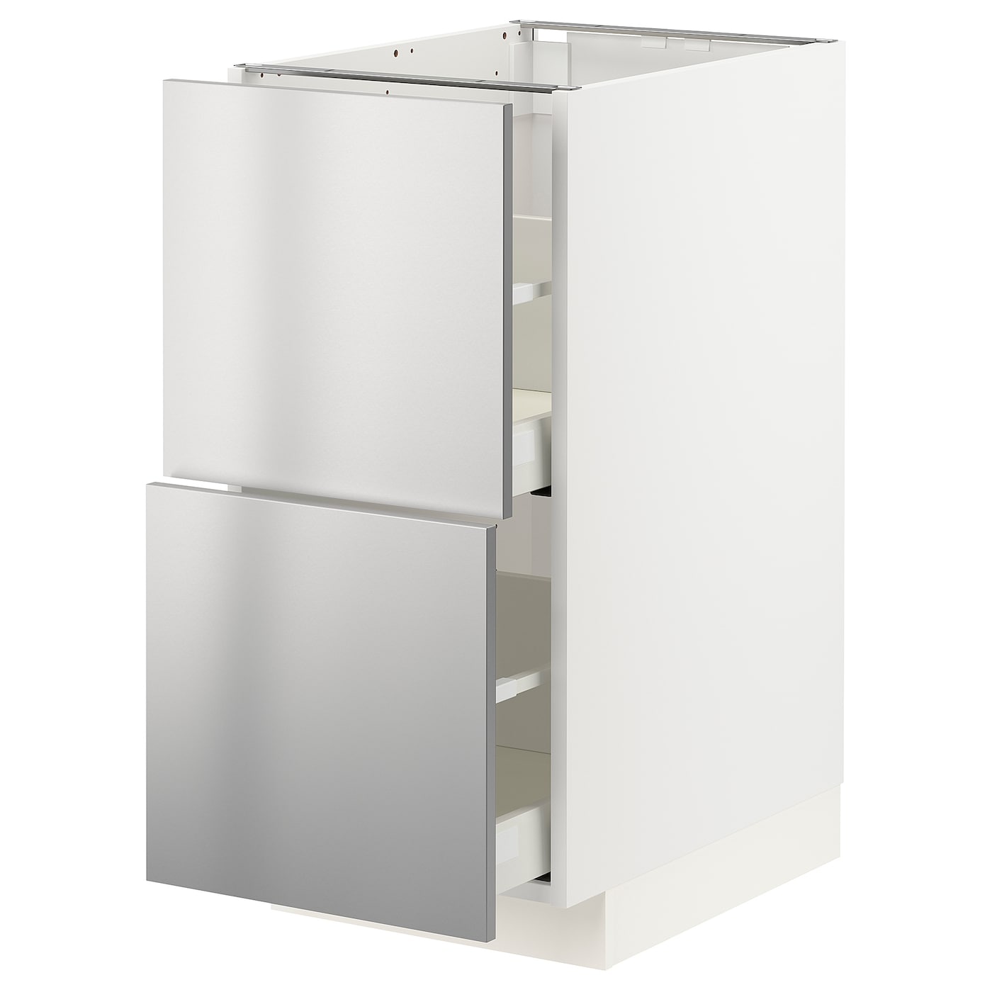 Напольный кухонный шкаф  - IKEA METOD MAXIMERA, 88x61,6x40см, белый/светло-серый, МЕТОД МАКСИМЕРА ИКЕА