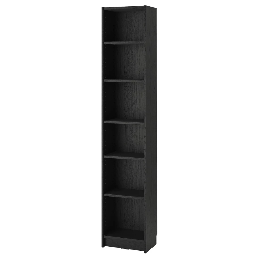 Книжный шкаф -  BILLY IKEA/ БИЛЛИ ИКЕА, 40х28х202 см,  черный (изображение №1)