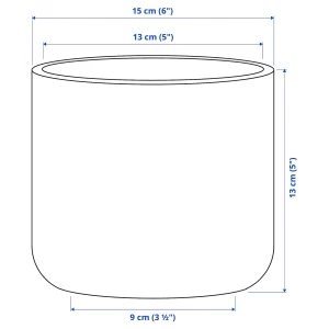 Второе фото. BUSKKAPRIFOL Кашпо, 12 см ИКЕА