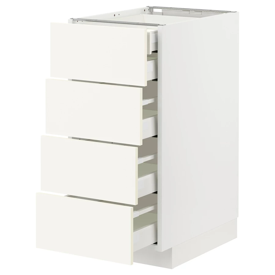 Напольный шкаф  - IKEA METOD MAXIMERA, 88x61,6x40см, белый, МЕТОД МАКСИМЕРА ИКЕА (изображение №1)