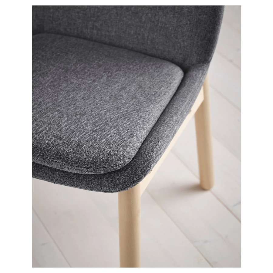 Стол и 4 стула - VEDBO / VEDBO IKEA/ ВЕДБО ИКЕА, 160х95 см, белый/серый (изображение №5)