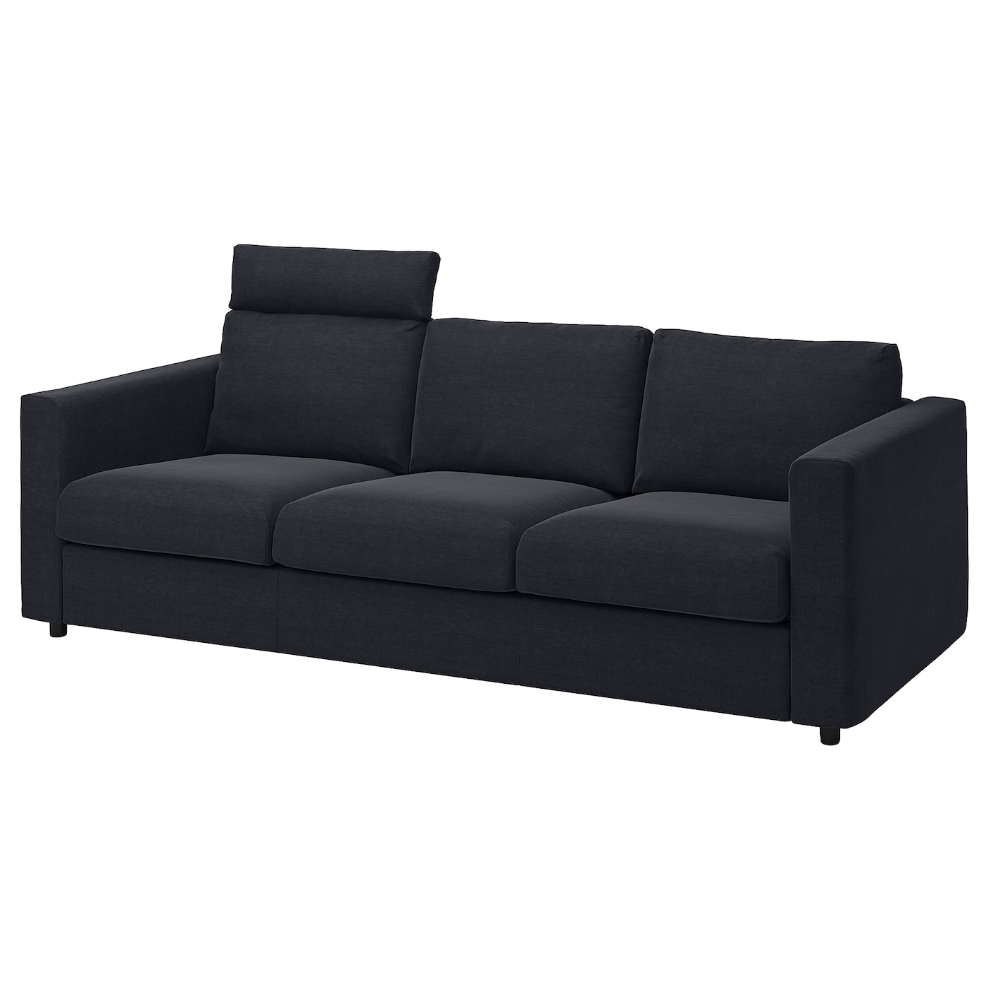 Чехол на 3-местный диван с шезлонгом - IKEA  VIMLE/ВИМЛЕ ИКЕА, 241х103 см,черный