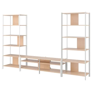 Шкаф для ТВ - IKEA JÄTTESTA/JATTESTA, 320x40x194см, бежевый, ЯТТЕСТА/ЙЕТТЕСТА ИКЕА