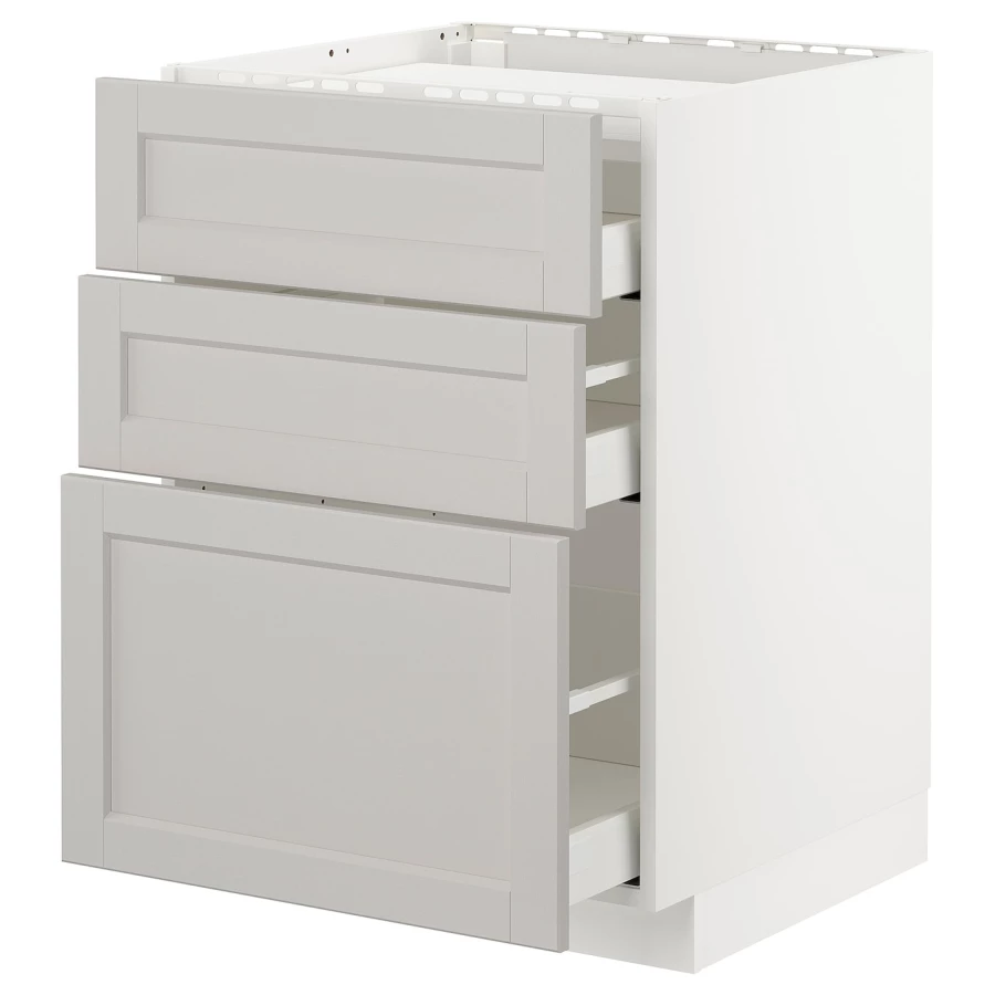 Напольный шкаф  - IKEA METOD MAXIMERA, 88x61,6x60см, белый, МЕТОД МАКСИМЕРА ИКЕА (изображение №1)