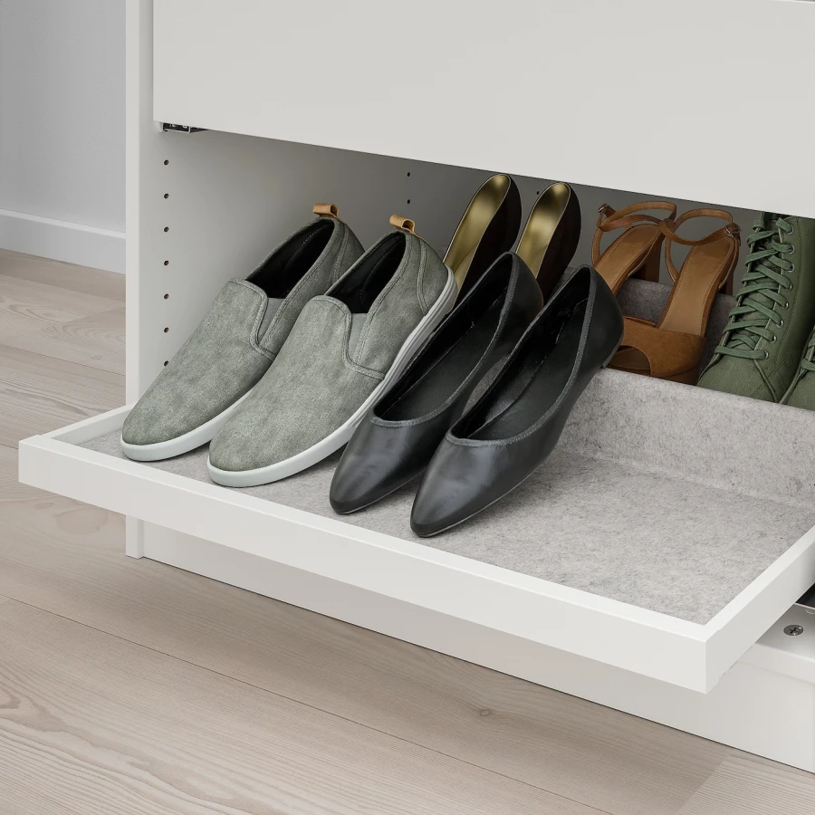 Вставка для обуви для выдвижного подноса  - IKEA KOMPLEMENT/КОМПЛИМЕНТ ИКЕА, 75x58 см, серый (изображение №2)
