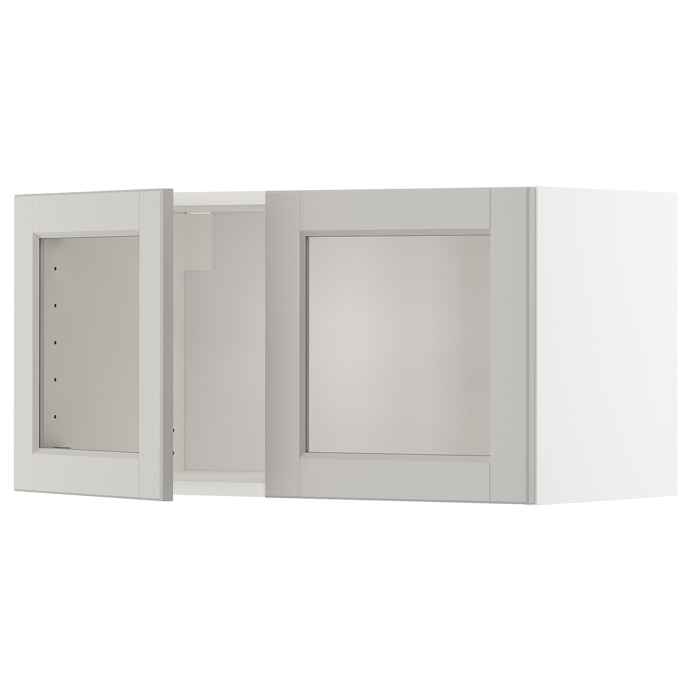 Навесной шкаф - METOD  IKEA/  МЕТОД ИКЕА, 40х80 см, белый/серый