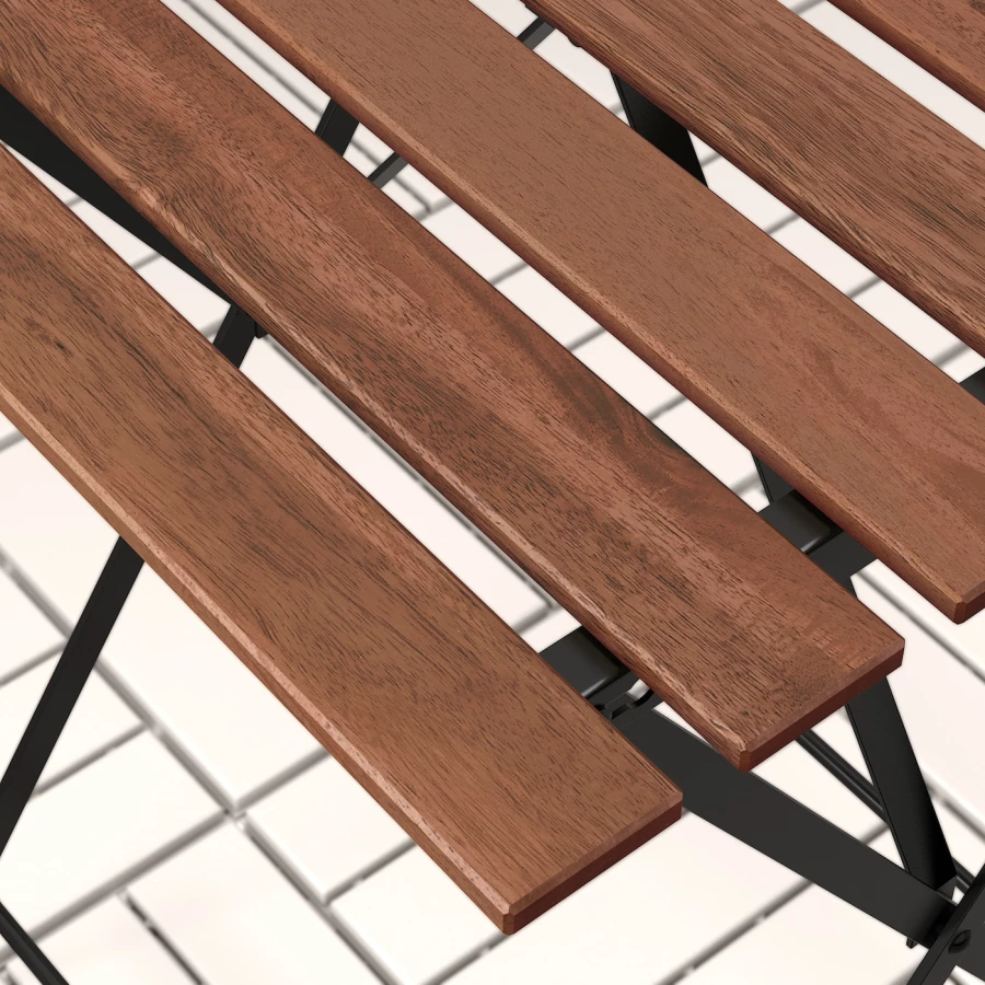Складной комплект стула и стола - TÄRNÖ /TАRNО IKEA/ТЭРНО ИКЕА, 93х39х9 см, коричневый/ белый (изображение №5)