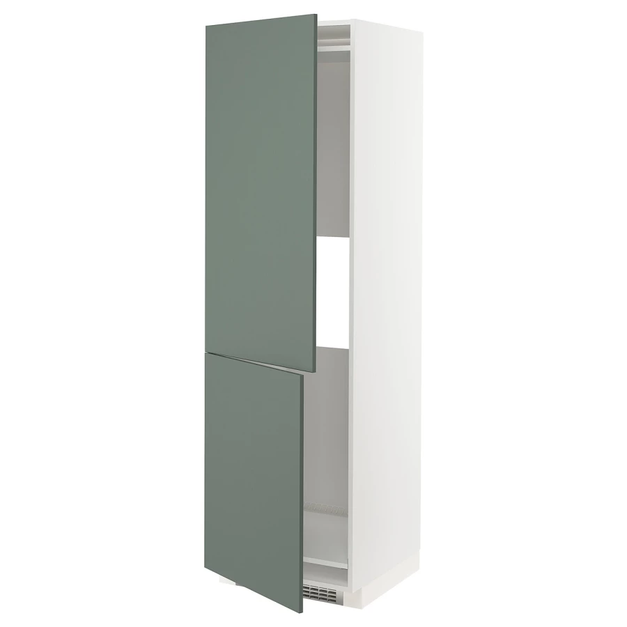 Кухонный шаф-пенал - METOD IKEA/ МЕТОД ИКЕА, 208х60 см, белый/зеленый (изображение №1)