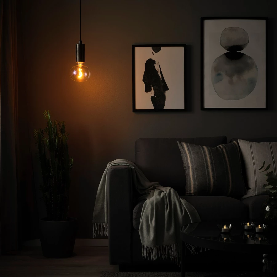 Подвесной светильник - MARKFROST / LUNNOM IKEA / МАРКФРОСТ/ЛУННОН ИКЕА, стекло (изображение №2)