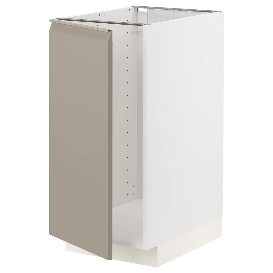 Напольный шкаф - METOD IKEA/ МЕТОД ИКЕА,  40х88 см, белый/бежевый (изображение №1)