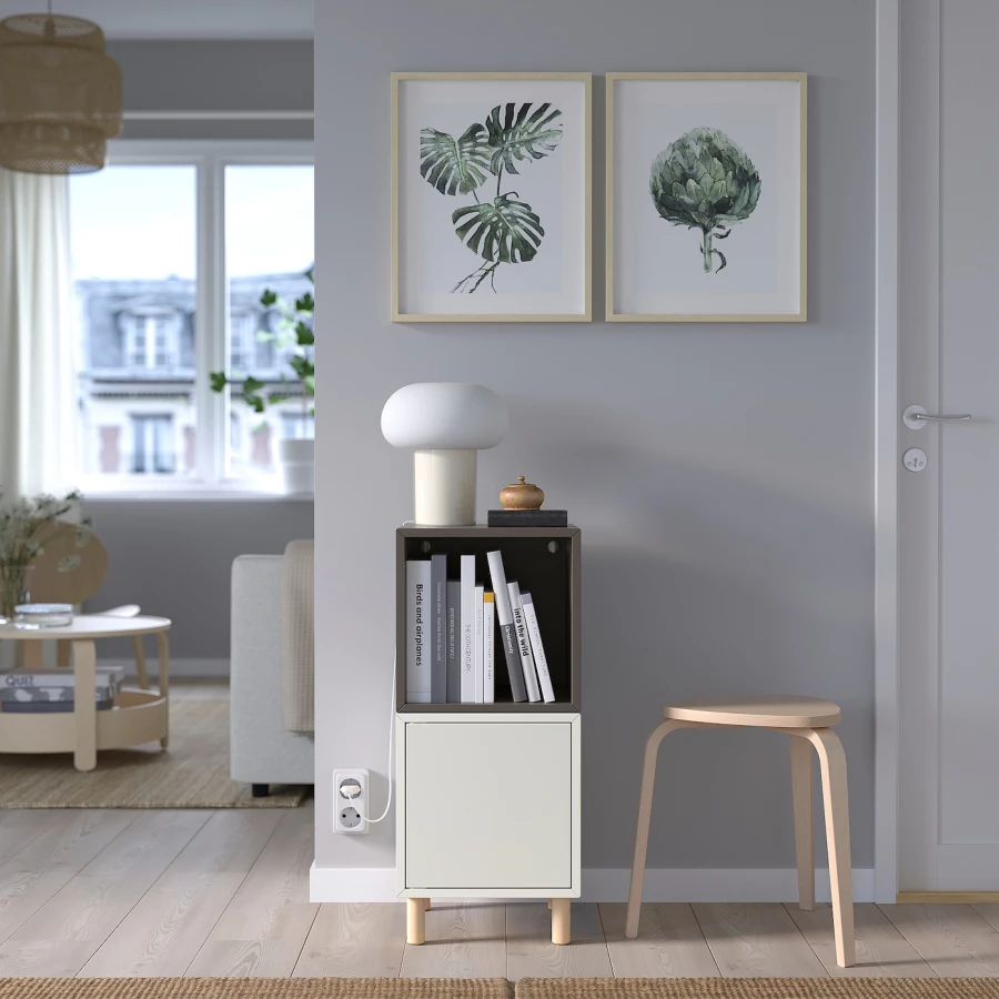 Комбинация для хранения - EKET IKEA/ЭКЕТ ИКЕА, 35x35x80, белый (изображение №3)