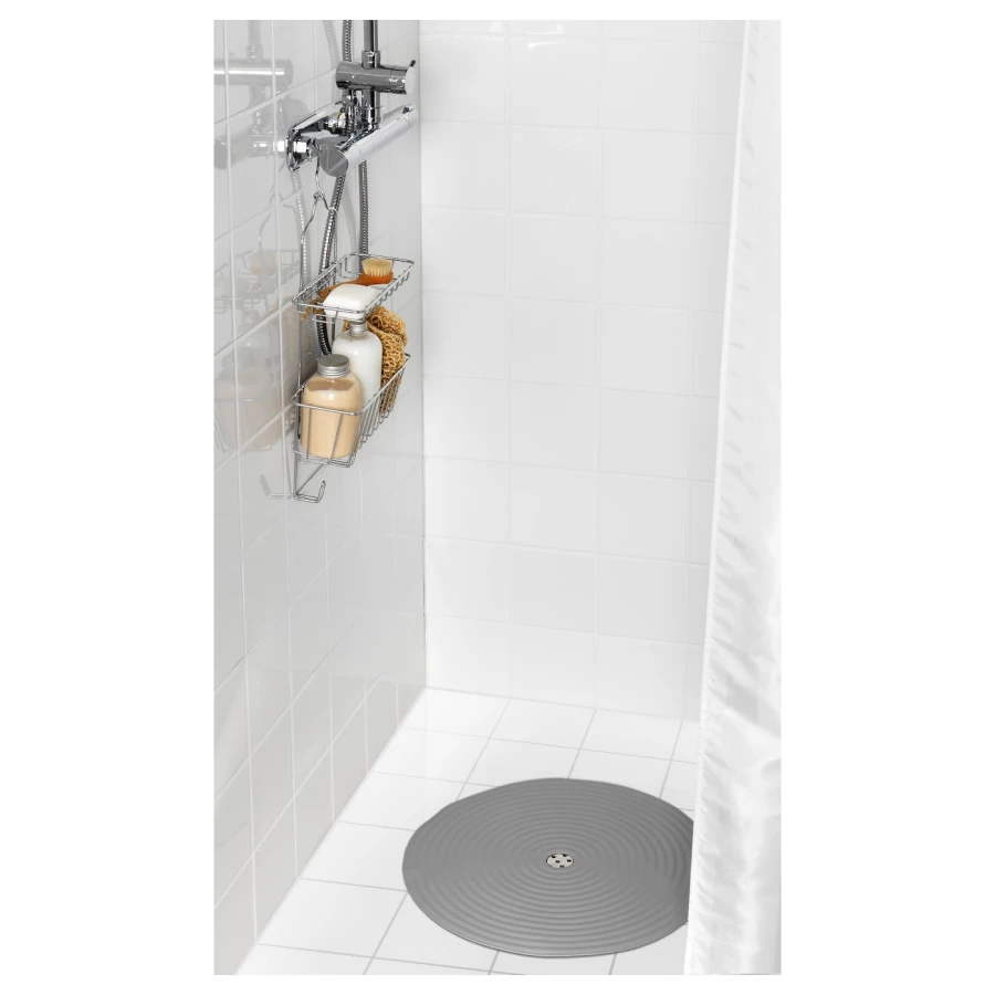 Коврик для ванной - IKEA DOPPA, 46 см, серый, ДОППА ИКЕА (изображение №2)