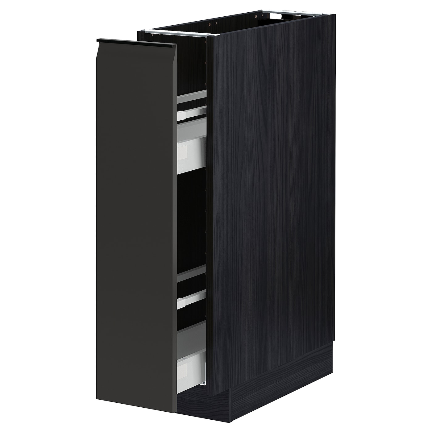 Напольный шкаф - IKEA METOD MAXIMERA, 88x62x20см, черный, МЕТОД МАКСИМЕРА ИКЕА