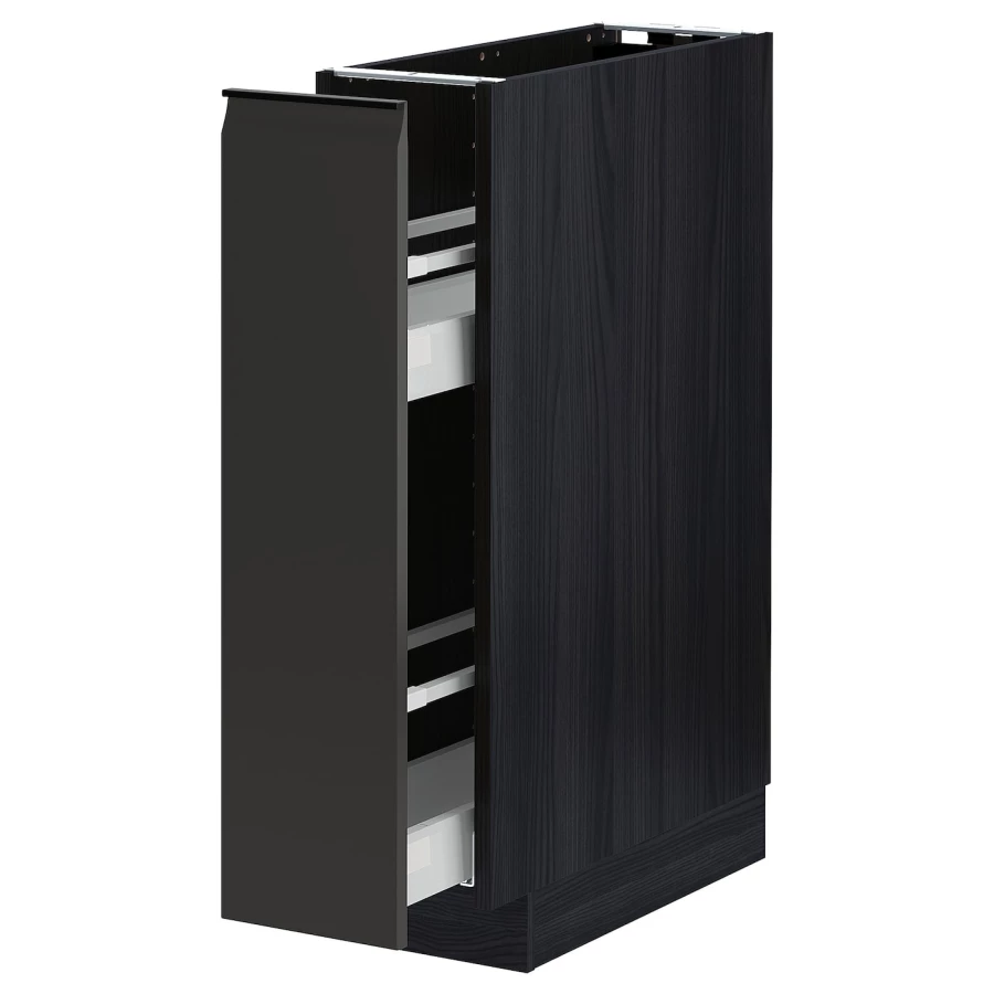 Напольный шкаф - IKEA METOD MAXIMERA, 88x62x20см, черный, МЕТОД МАКСИМЕРА ИКЕА (изображение №1)