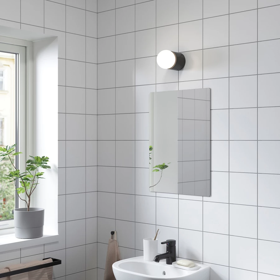 Комбинация для ванной - IKEA LILLTJARN/SKATSJON/LILLTJÄRN/SKATSJÖN,  45х35 см, белый, ЛИЛЛЬТЬЕРН/СКАТШЁН ИКЕА (изображение №3)