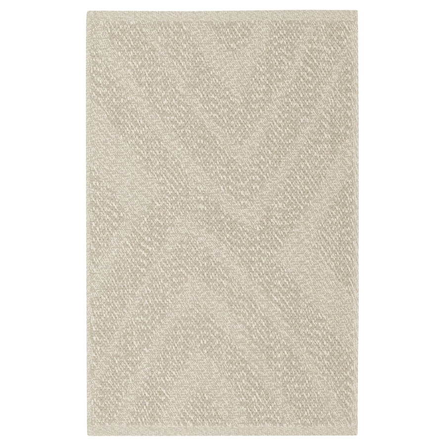 Текстильный ковер для дома и улицы - IKEA FULLMAKT, 90х60 см, бежевый, ФУЛЛМАКТ ИКЕА (изображение №1)