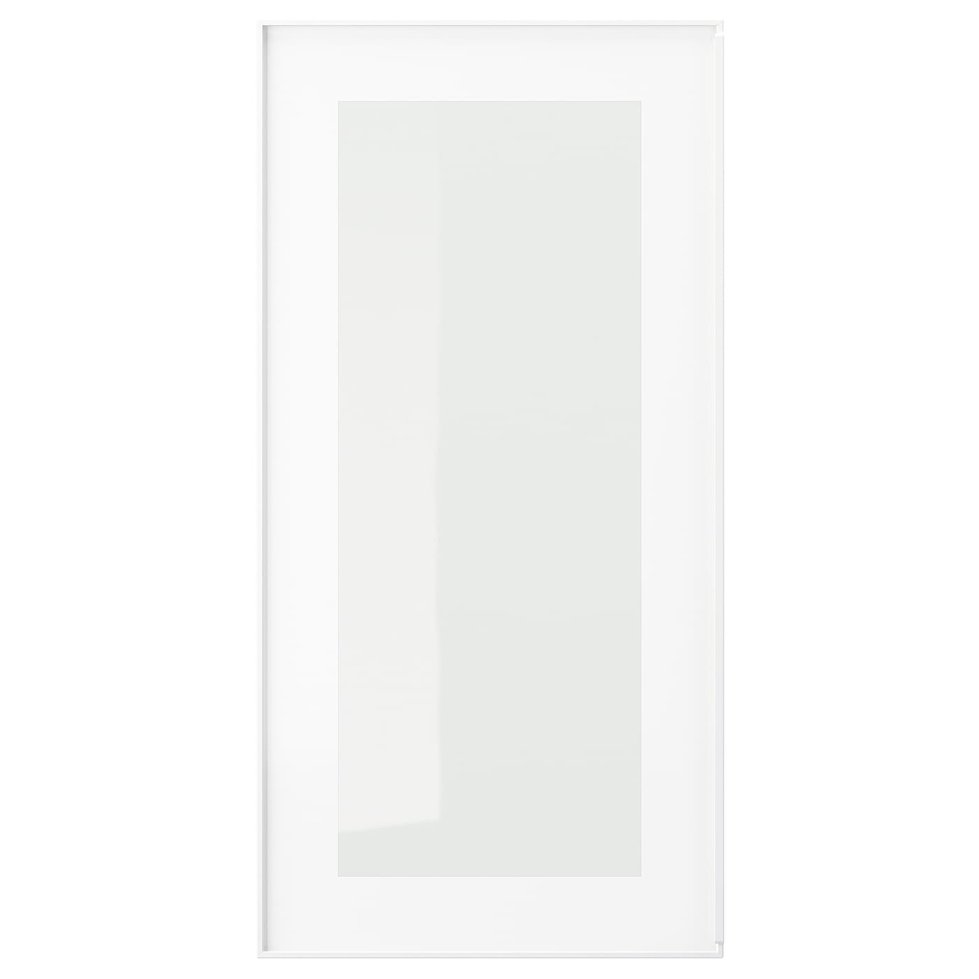 Дверца со стеклом - IKEA HEJSTA, 60х30 см, белый, ХЕЙСТА ИКЕА