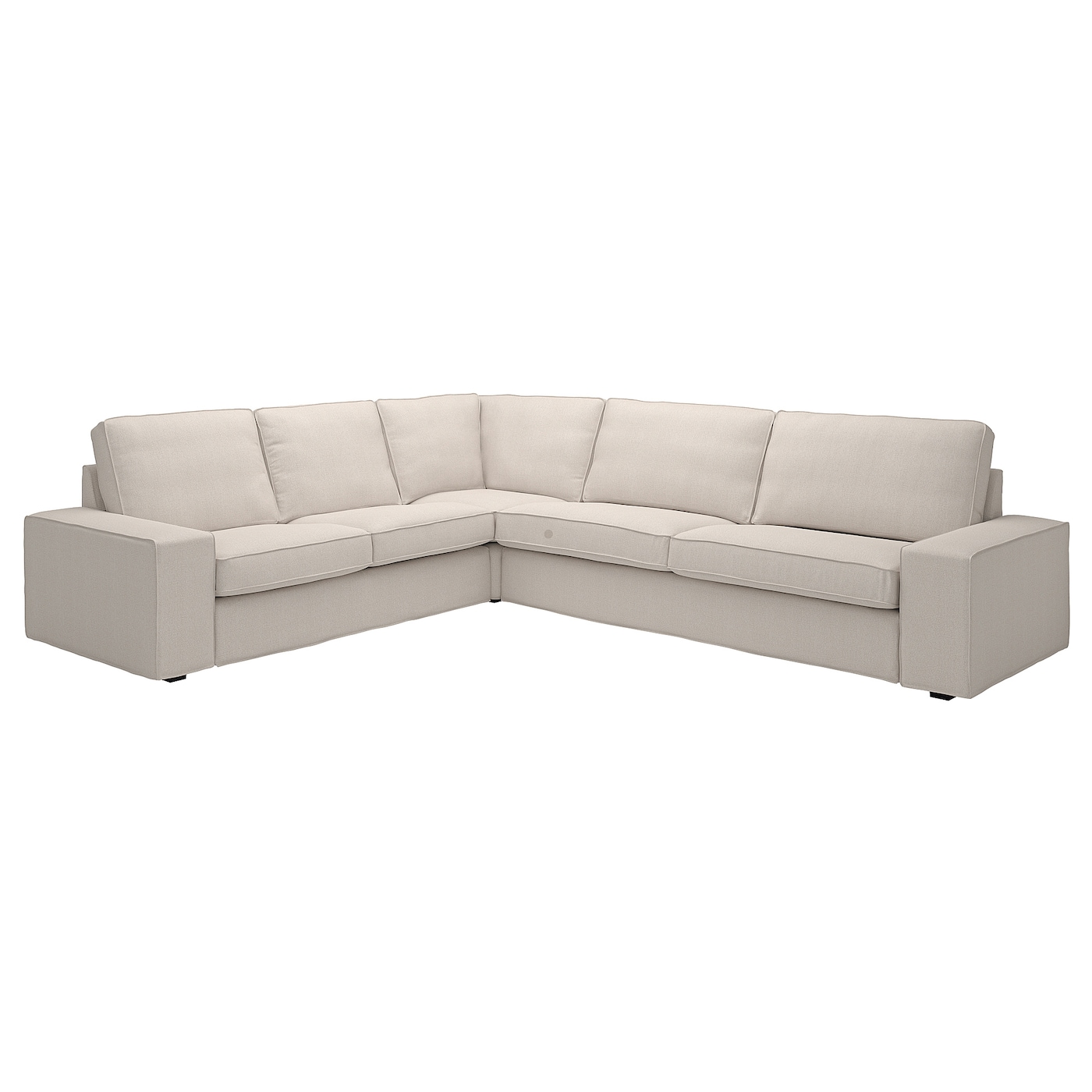 5-местный угловой диван - IKEA KIVIK, 83x95x257/297см, белый, КИВИК ИКЕА