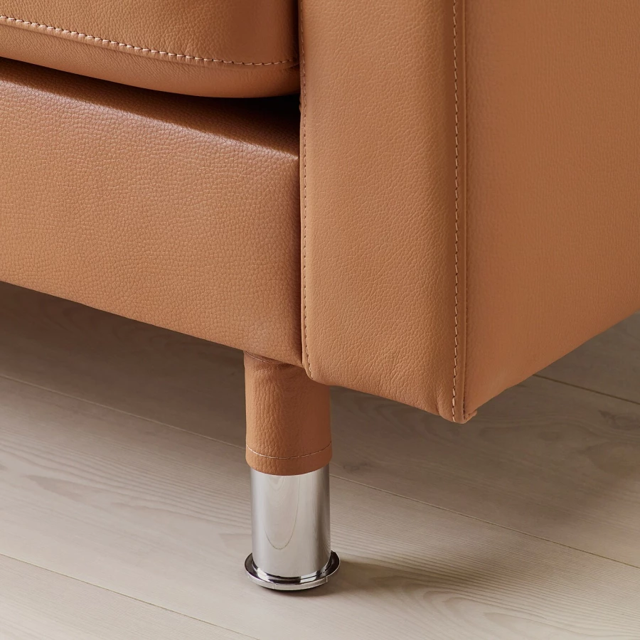 Кресло - IKEA LANDSKRONA, 89х89х78 см, оранжевый, ЛАНДСКРУНА ИКЕА (изображение №7)