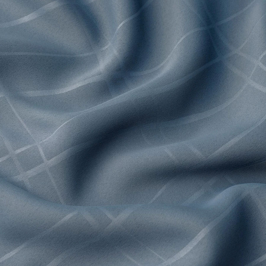 Затемняющая штора, 2 шт. - IKEA PRAKTTIDLÖSA/PRAKTTIDLOSA, 300х145 см, синий, ПРАКТТИДЛОСА ИКЕА (изображение №5)