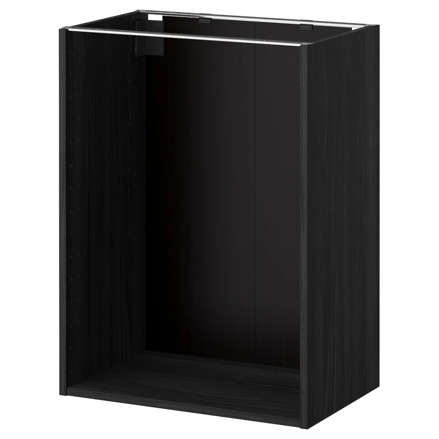 Каркас тумбы - IKEA METOD/МЕТОД ИКЕА, 80х60 см, черный (изображение №1)