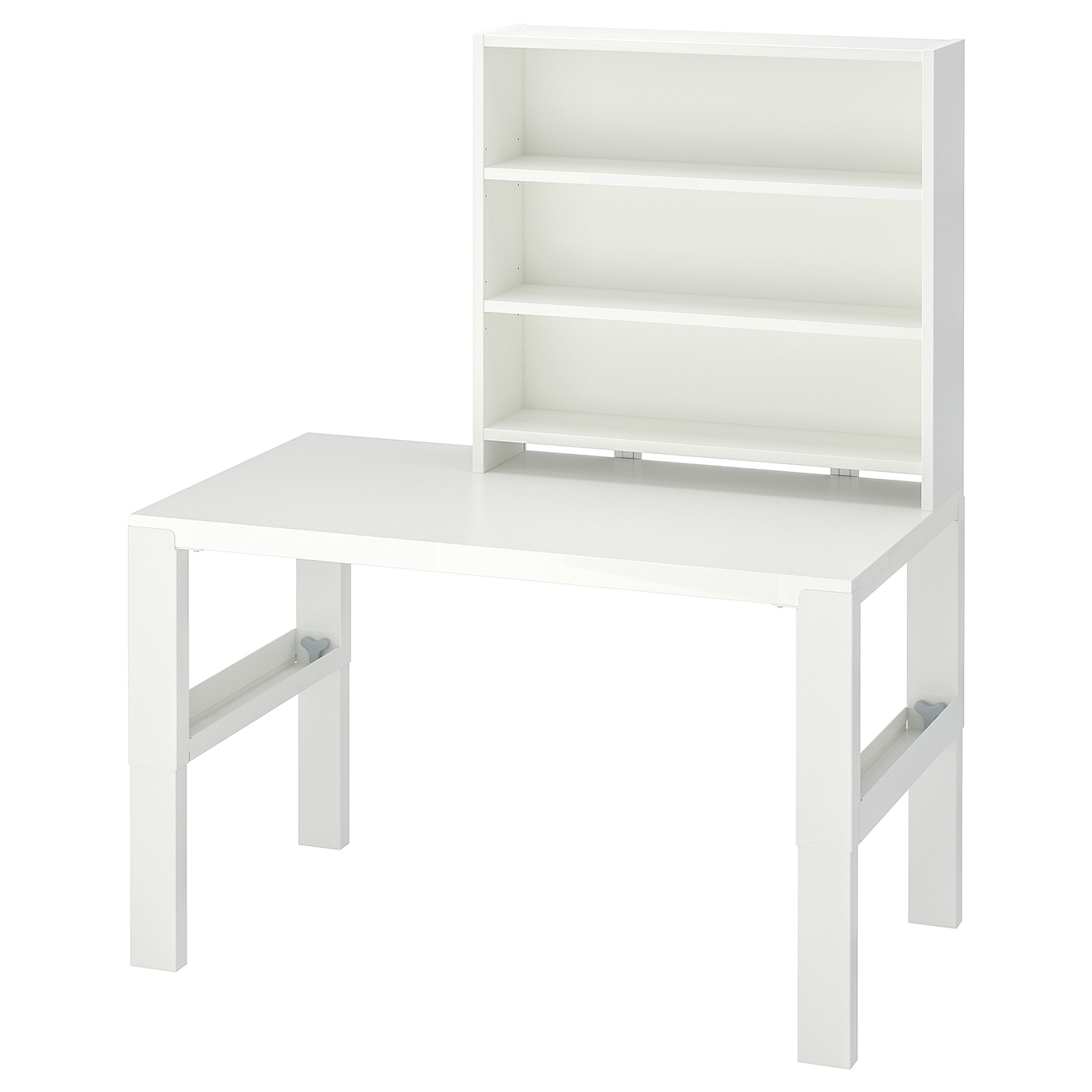 Письменный стол с полкой - IKEA PÅHL/PAHL/ПОЛЬ ИКЕА, 96х58 см, белый