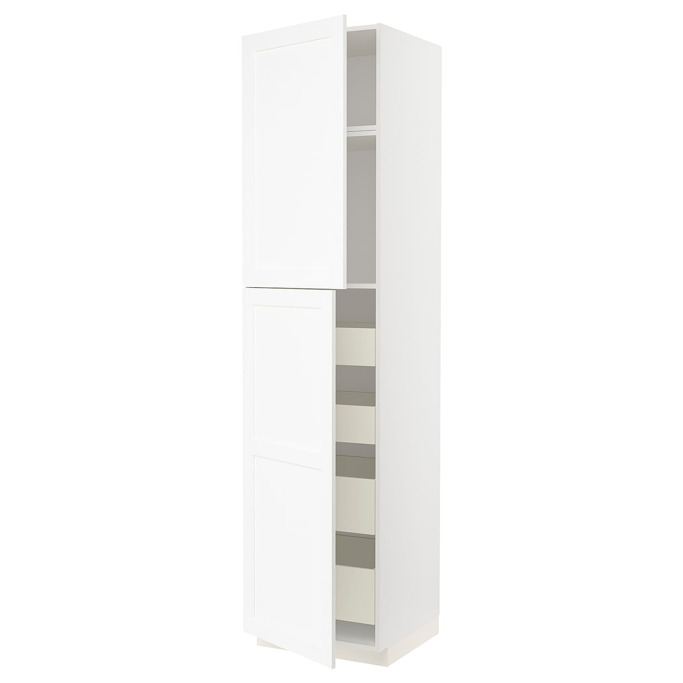 Высокий шкаф - IKEA METOD/MAXIMERA/МЕТОД/МАКСИМЕРА ИКЕА, 60х60х240 см, белый