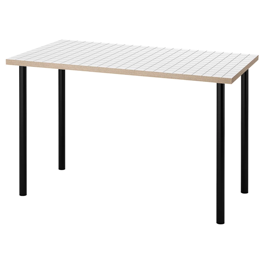 Письменный стол - LAGKAPTEN / ADILSK IKEA /  ЛАГКАПТЕН / АДИЛЬС ИКЕА,  73х60 см, черный/белый (изображение №1)