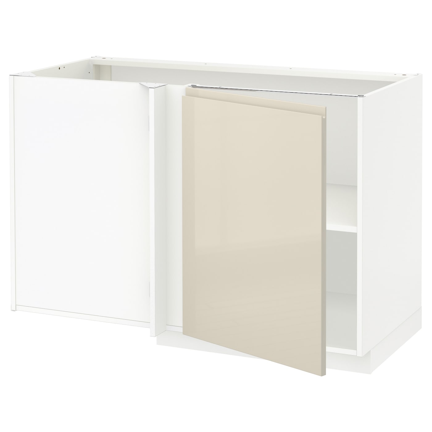 Напольный шкаф - IKEA METOD, 88x67,5x127,5см, белый/светло-бежевый, МЕТОД ИКЕА
