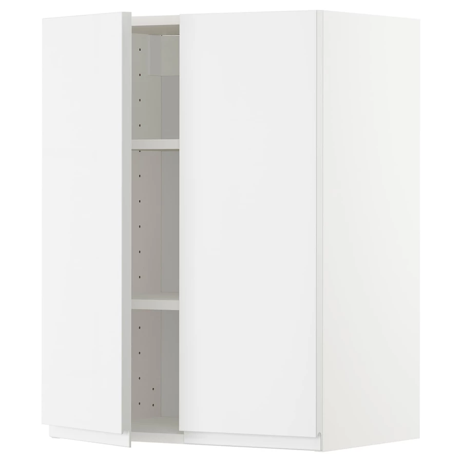 Навесной шкаф с полкой - METOD IKEA/ МЕТОД ИКЕА, 80х60 см,  белый (изображение №1)