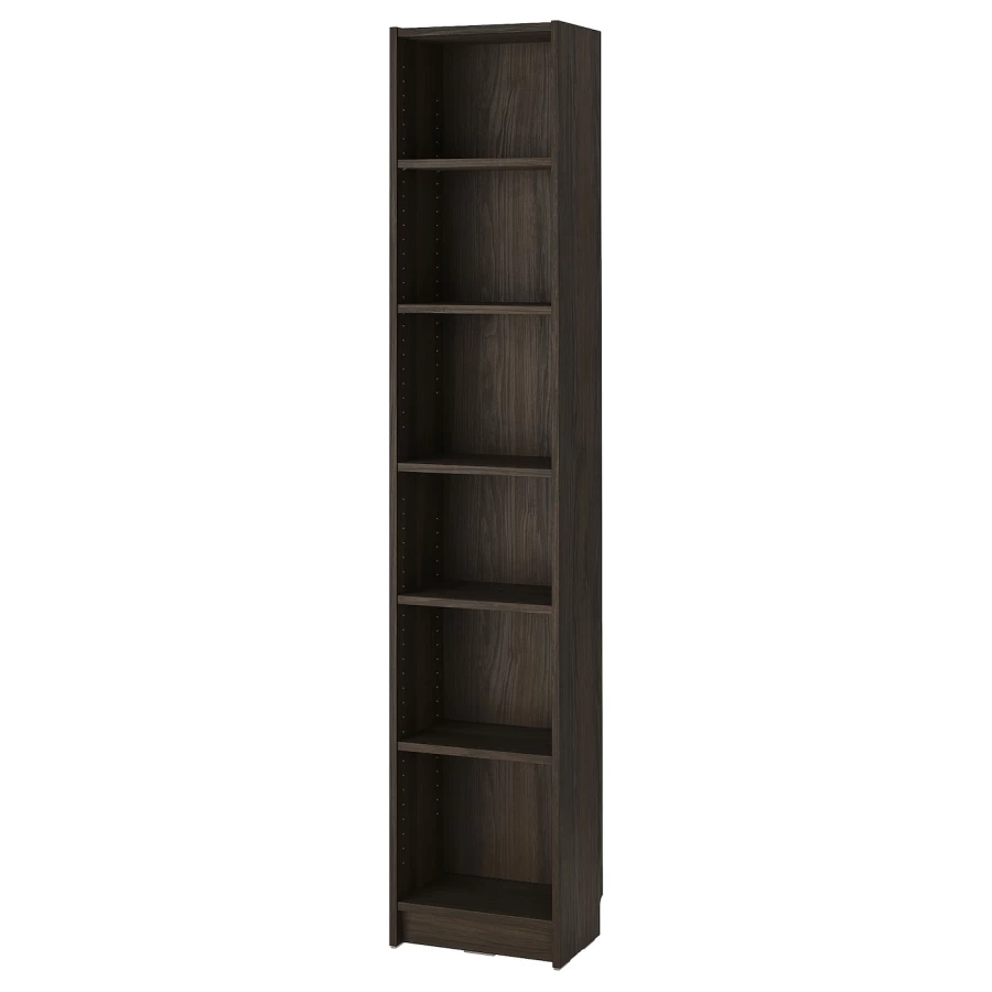 Книжный шкаф -  BILLY IKEA/ БИЛЛИ ИКЕА, 40х28х202 см,  темно-коричневый (изображение №1)