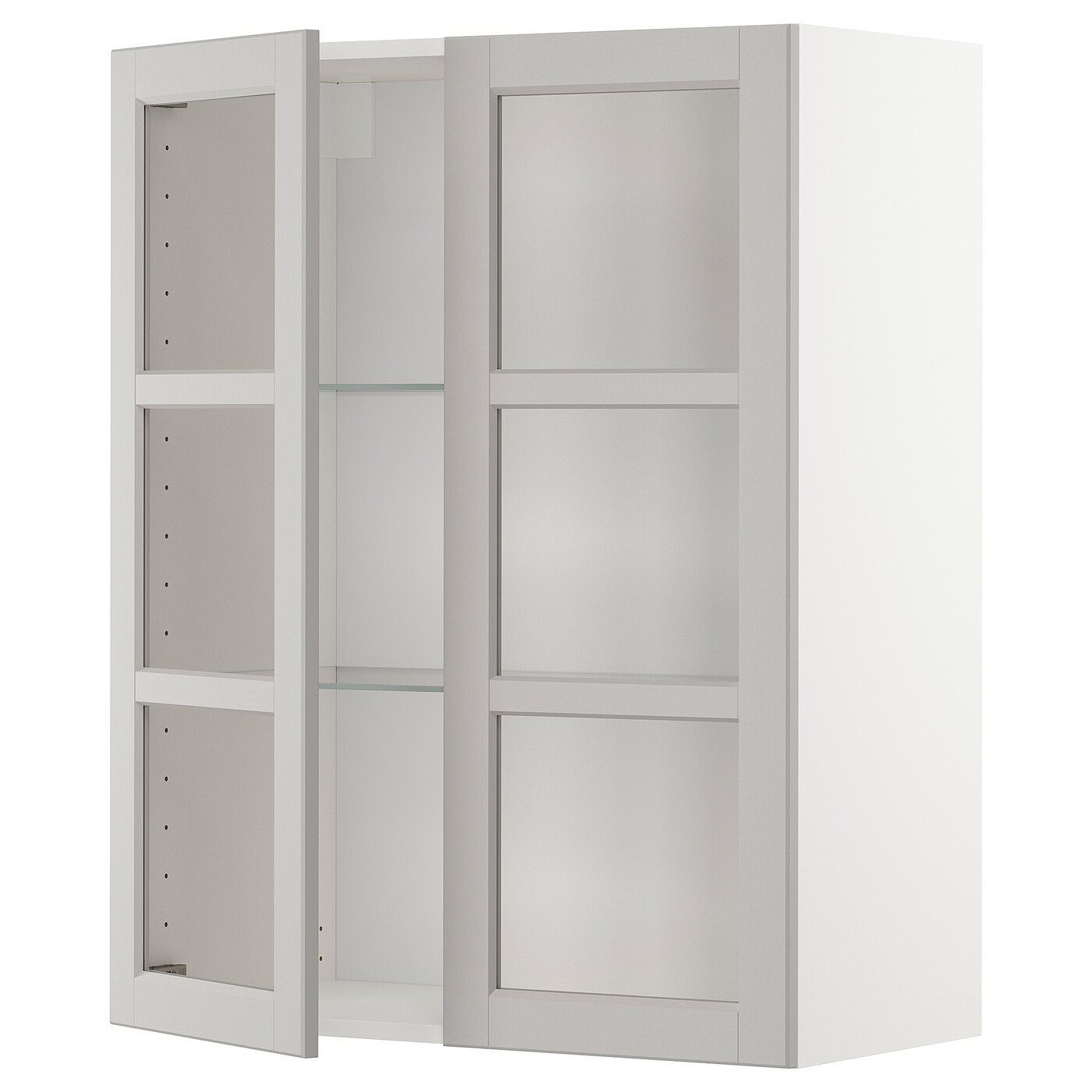 Шкаф  - METOD  IKEA/  МЕТОД ИКЕА, 100х80 см, белый/серый