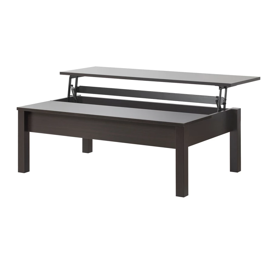 Журнальный стол - IKEA ИКЕА TRULSTORP, 115x70 см, черно-коричневый (изображение №2)