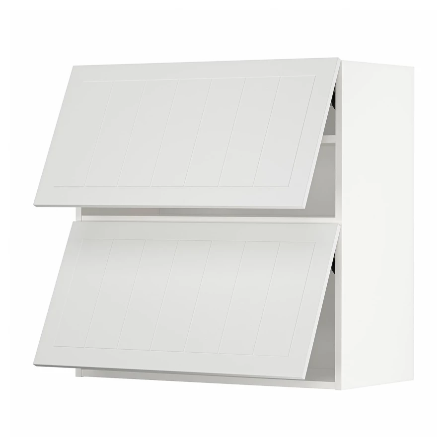 Навесной шкаф - METOD IKEA/ МЕТОД ИКЕА, 80х80 см, белый/свето-серый (изображение №1)