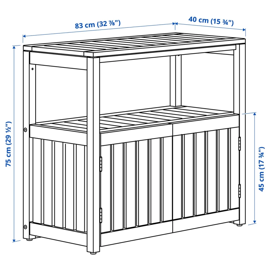 Книжный шкаф - NÄMMARÖ / NAMMARO IKEA / НЭММАРО ИКЕА,  83х75 см, коричневый (изображение №4)