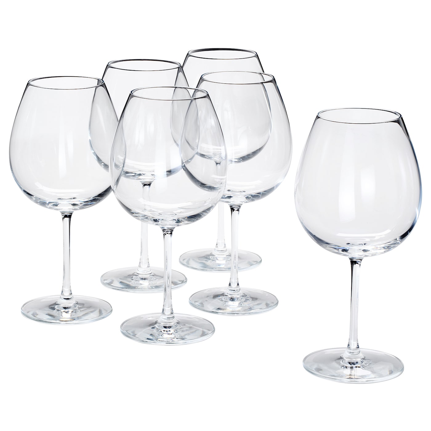 Набор бокалов для красного вина, 6 шт. - IKEA STORSINT, 670 мл, прозрачное стекло, СТОРСИНТ ИКЕА