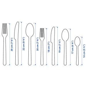Второе фото. Набор столовых приборов, 56 шт. - IKEA 365+, нержавеющая сталь, ИКЕА 365+