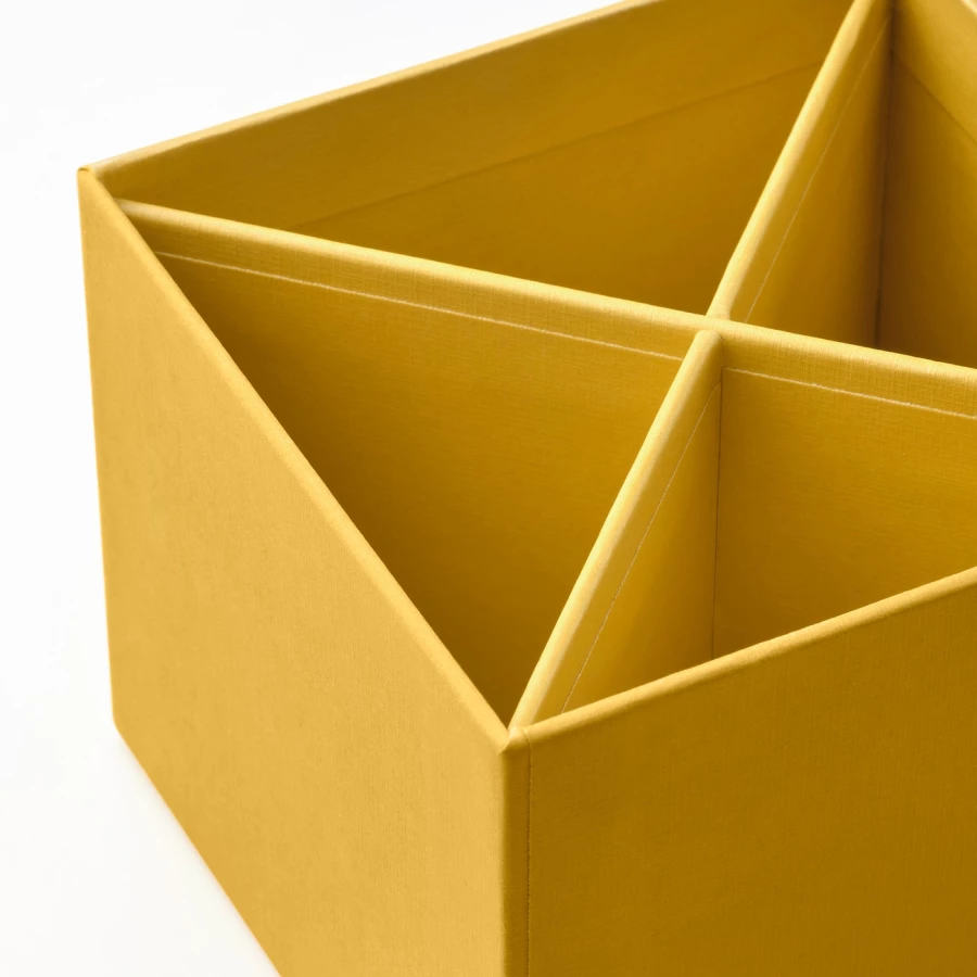 Коробка - LYSMASK IKEA/ЛЮСМАСК ИКЕА, 4 шт, желтый (изображение №6)