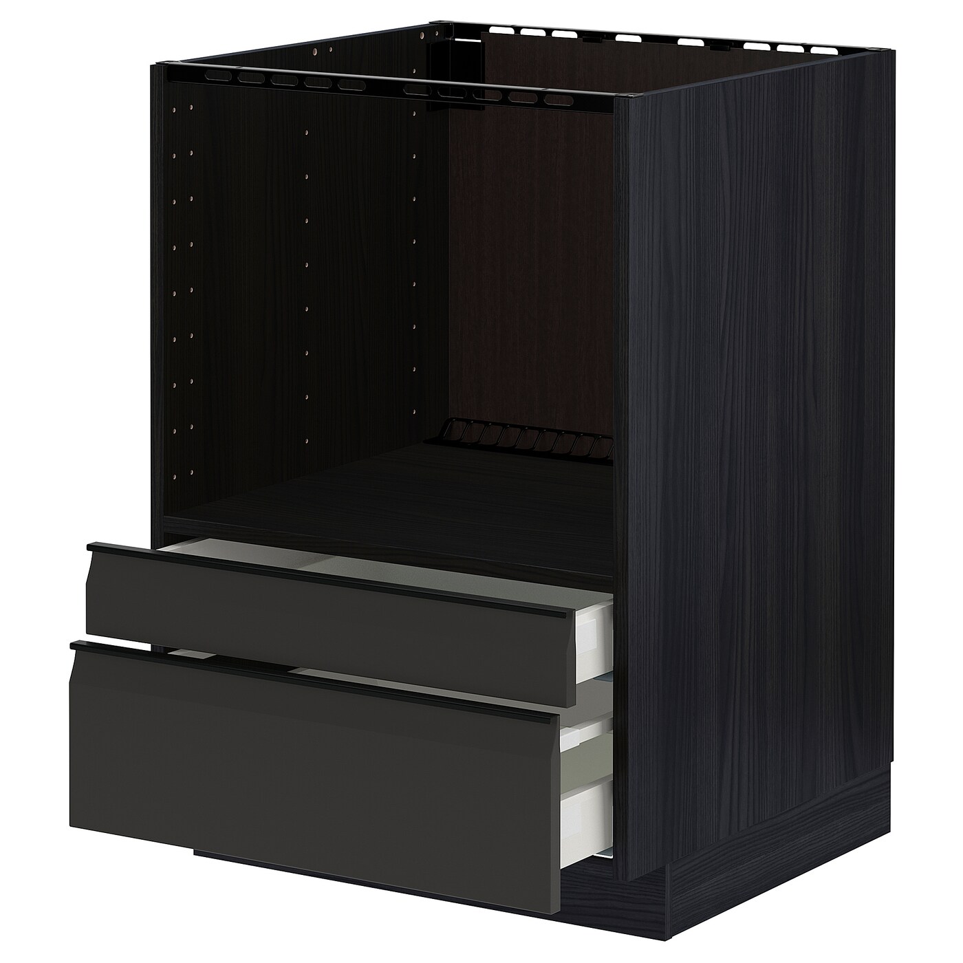 Кухонный шкаф  - IKEA METOD MAXIMERA, 88x62x60см, черный, МЕТОД МАКСИМЕРА ИКЕА