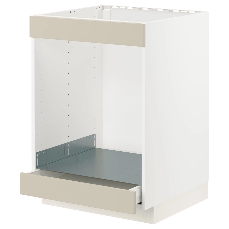 Шкаф для встроенной техники - IKEA METOD MAXIMERA, 88x62x60см, белый, МЕТОД МАКСИМЕРА ИКЕА (изображение №1)