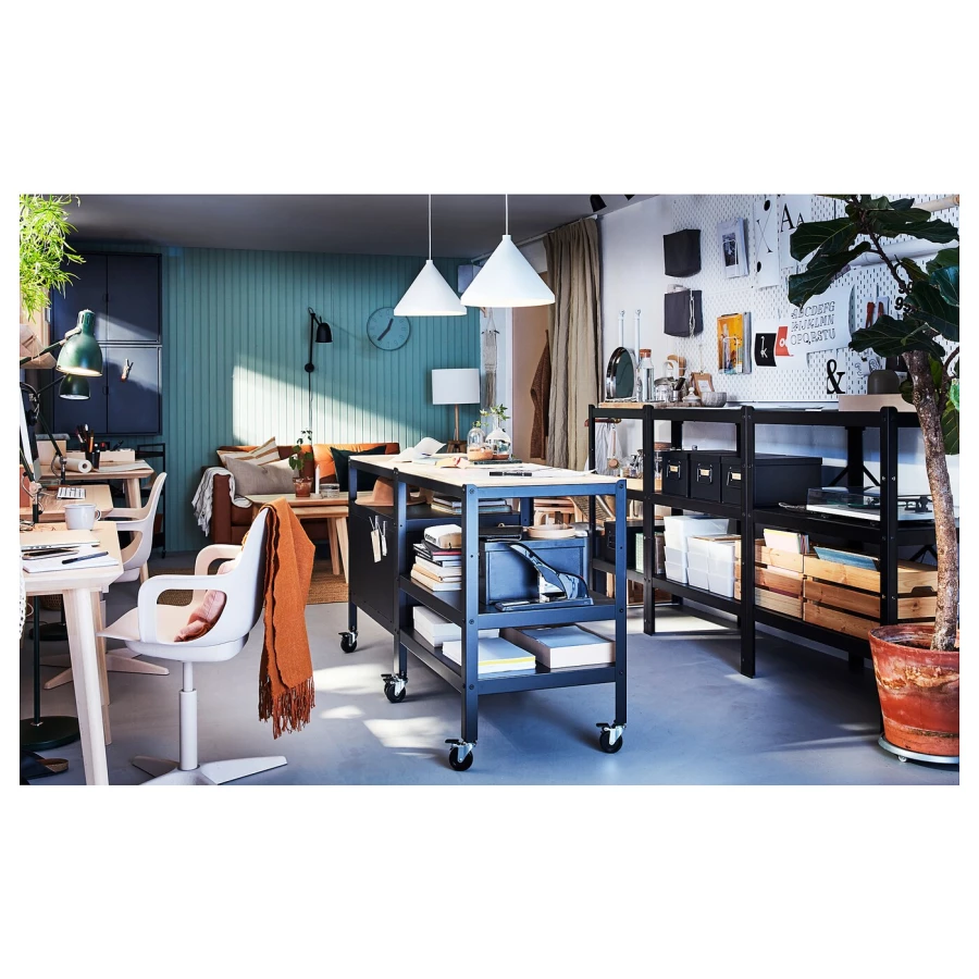 Офисный стул - IKEA ODGER, 68x68x90см, бежевый, ОДГЕР ИКЕА (изображение №5)