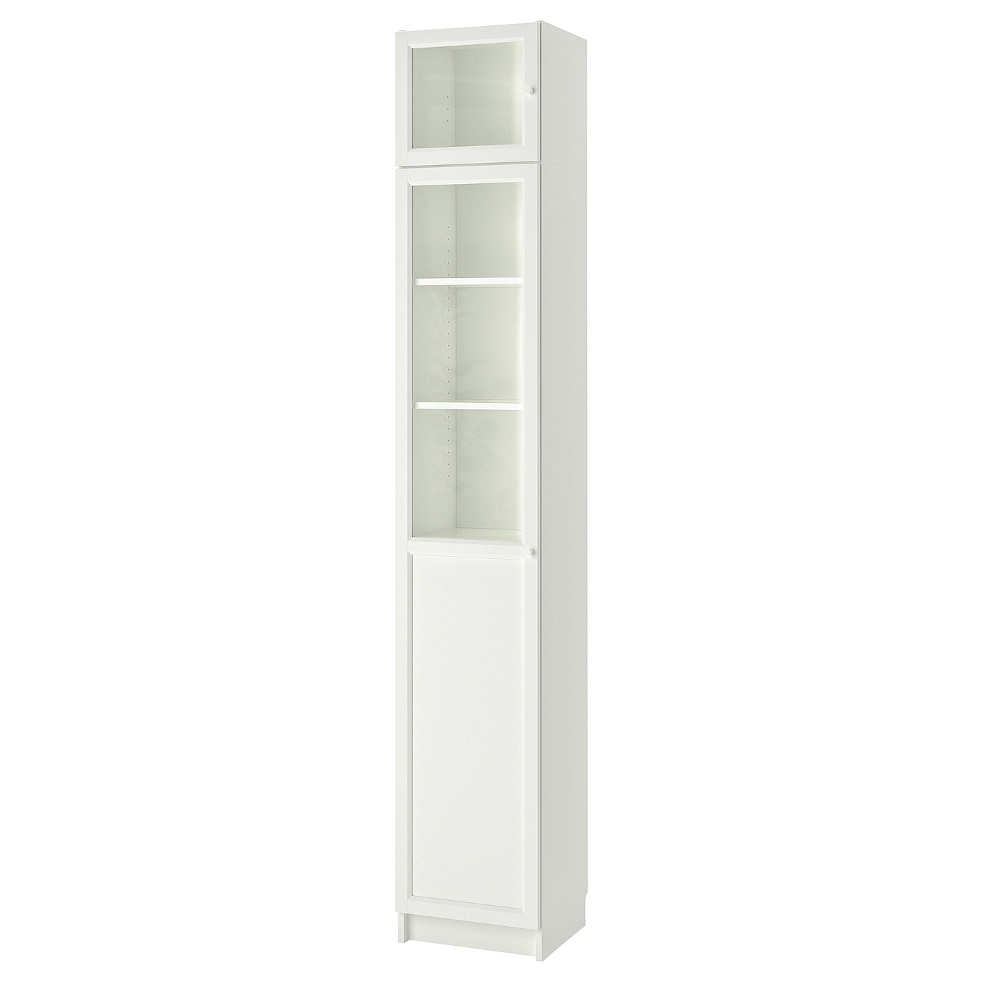 Стеллаж - IKEA BILLY, 40х42х237 см, белый/стекло, БИЛЛИ ИКЕА