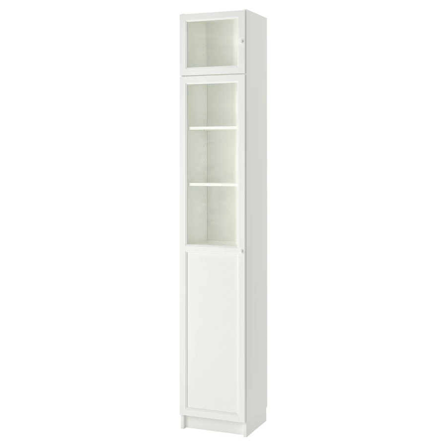 Стеллаж - IKEA BILLY, 40х42х237 см, белый/стекло, БИЛЛИ ИКЕА (изображение №1)
