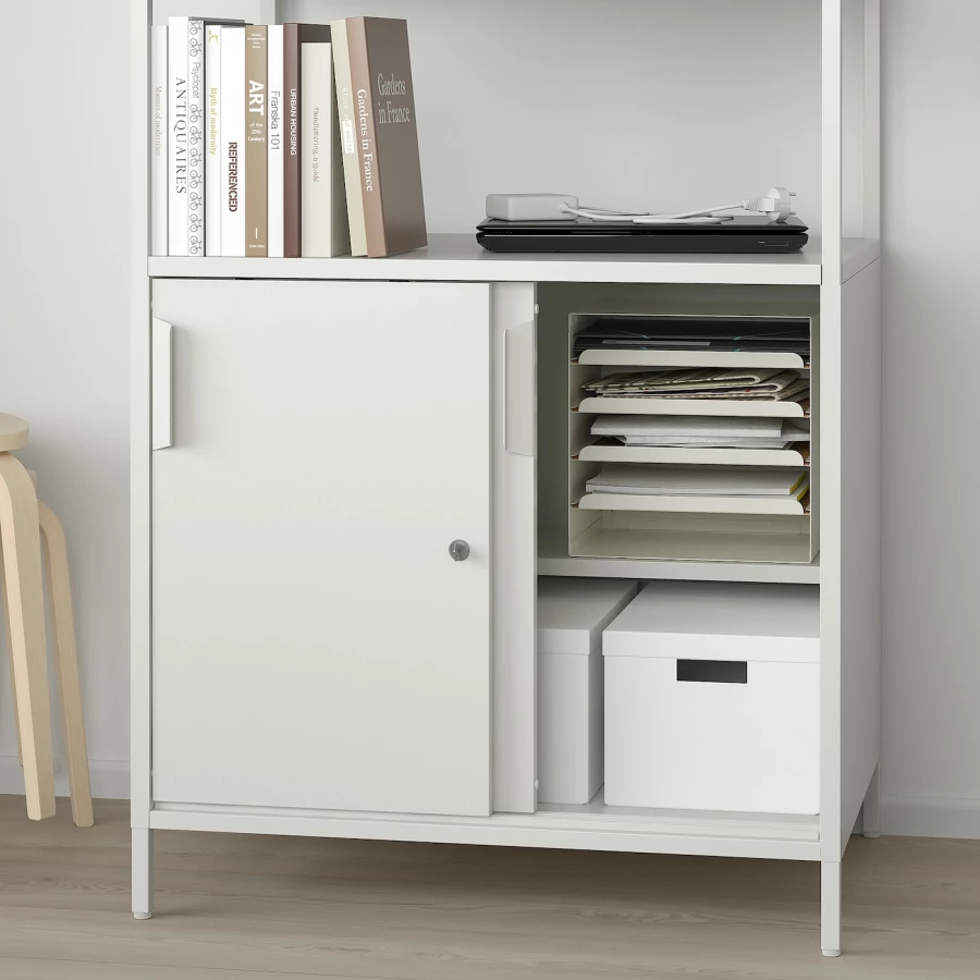 Шкаф - TROTTEN IKEA/ ТРОТТЕН ИКЕА,  180х80 см, белый (изображение №9)