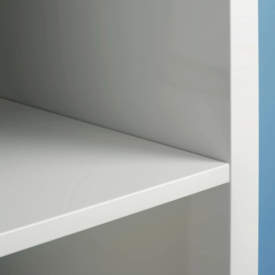 Стеллаж 4 ячейки с дверцами - IKEA KALLAX, 77х77 см, белый, КАЛЛАКС ИКЕА (изображение №4)