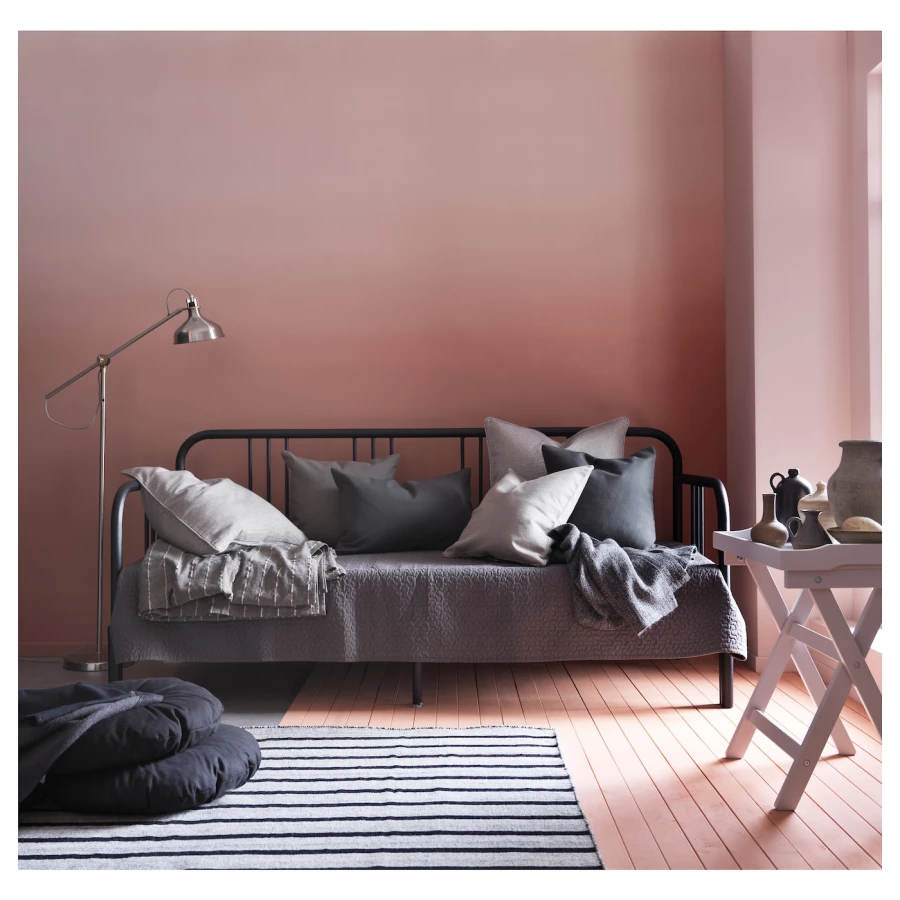 Каркас дивана - IKEA FYRESDAL, 200х80 см, черный, ФИРЕСДАЛЬ ИКЕА (изображение №4)