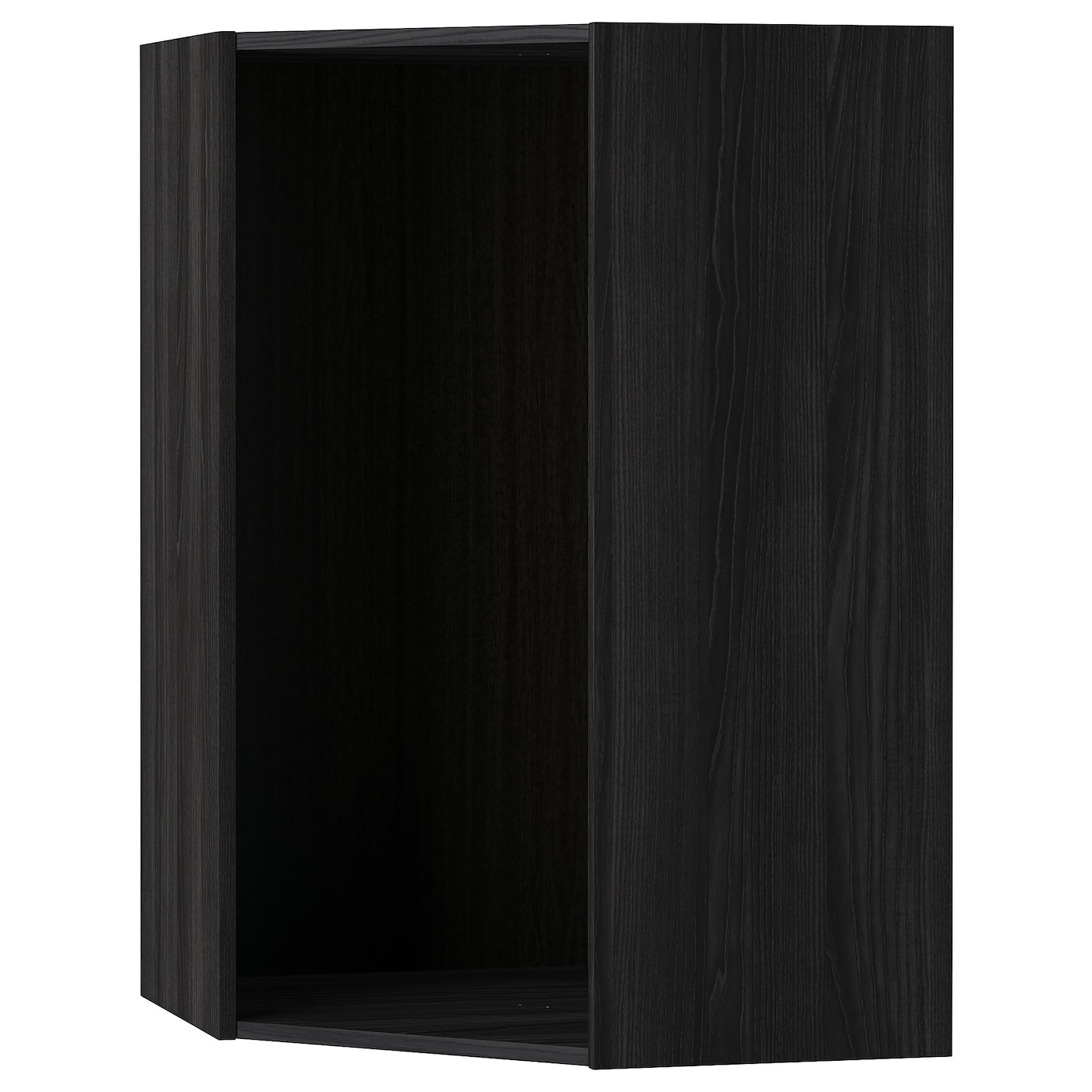 Каркас углового навесного шкафа - METOD IKEA/МЕТОД ИКЕА, 100х67,5 см, черный